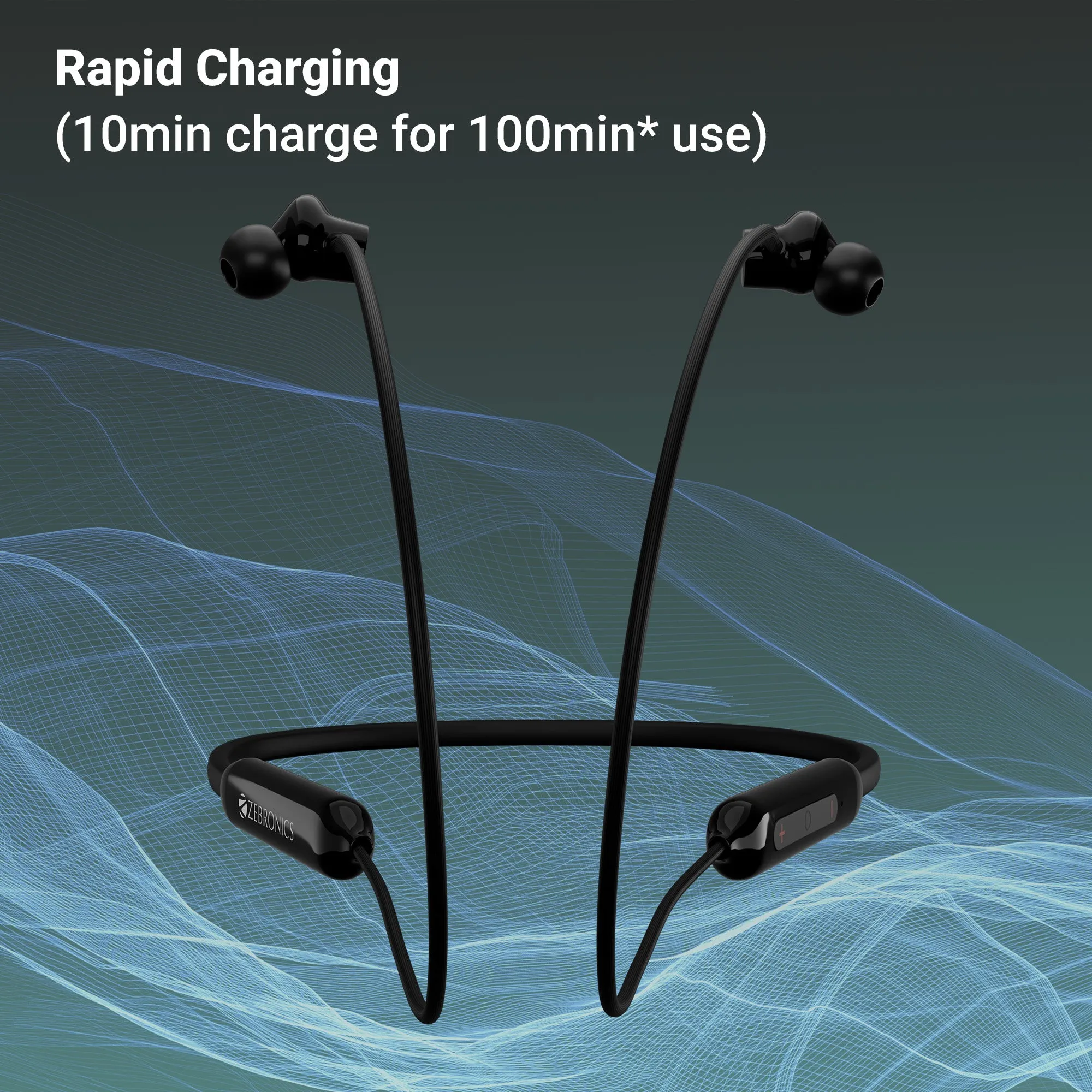Zebronics Bluetooth Neckband Earphone Escape 90 (ZEB-SNB 2) view 6